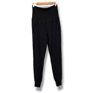 Herizon Black High Waist Joggers‎ Sweatpants Womens Size S Modal Spandex Lounge